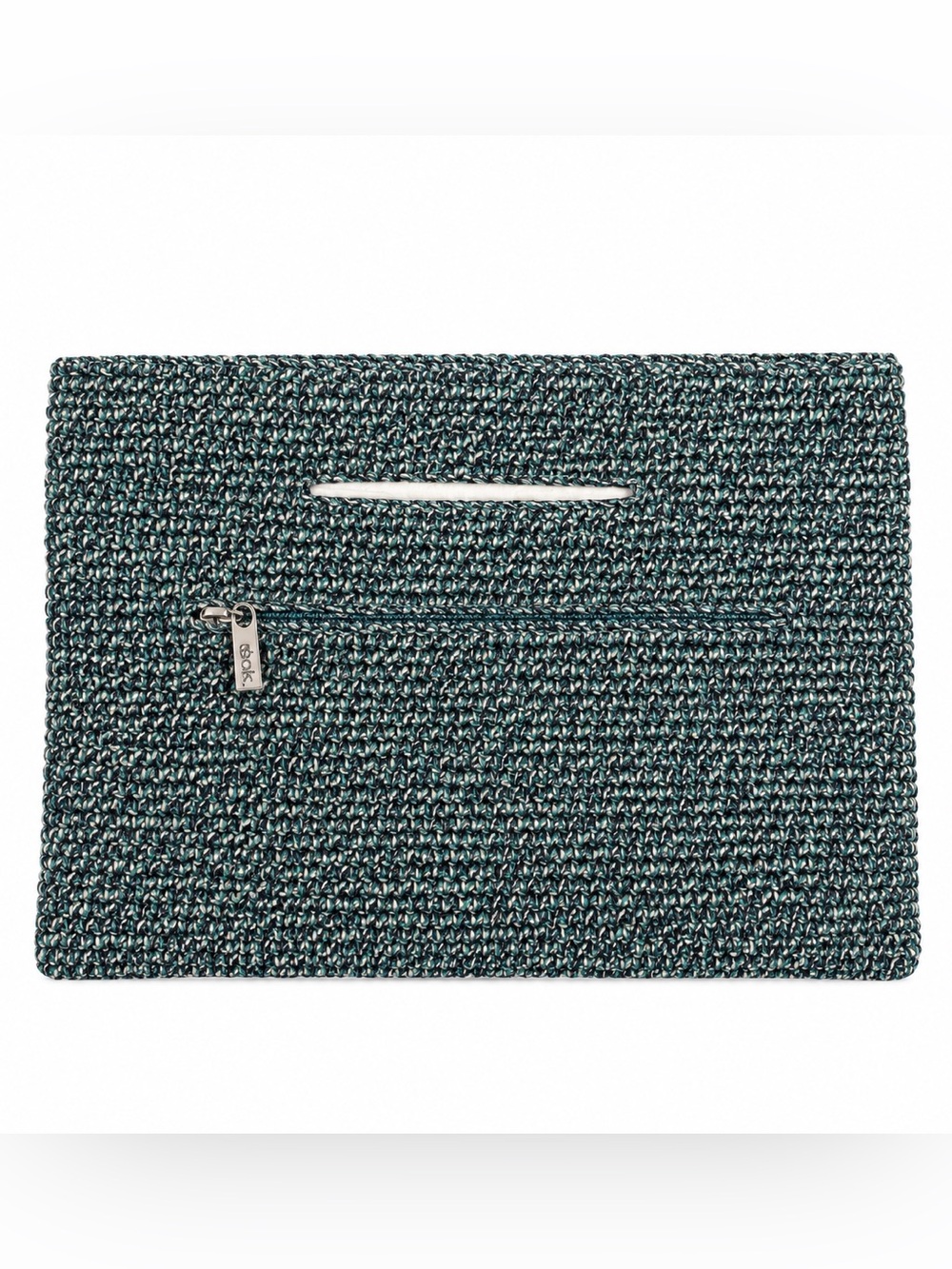 NWT The Sak Linden Convertible Crossbody Clutch Aqua Multi Ragam Hand Crochet